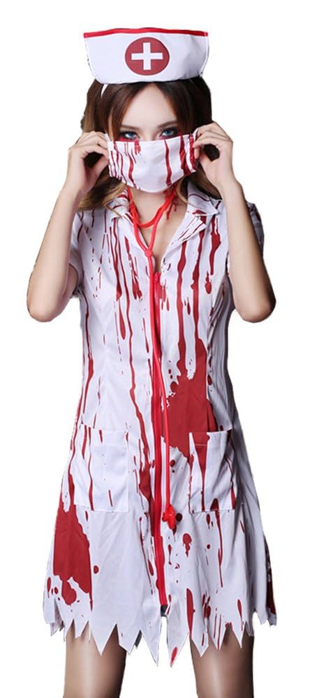 点滴　ホルダー　ナース　ゾンビ　ハロウィン　コスプレ　小物　インスタ映え Amazon.co.jp: [HIMOE] ハロウィン 看護婦 血のり付き